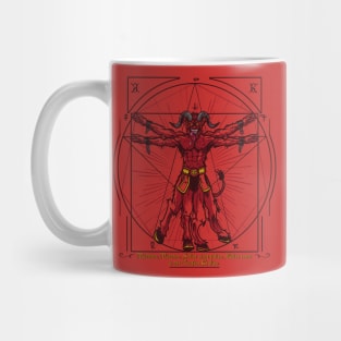 Vitruvian Krampus Mug